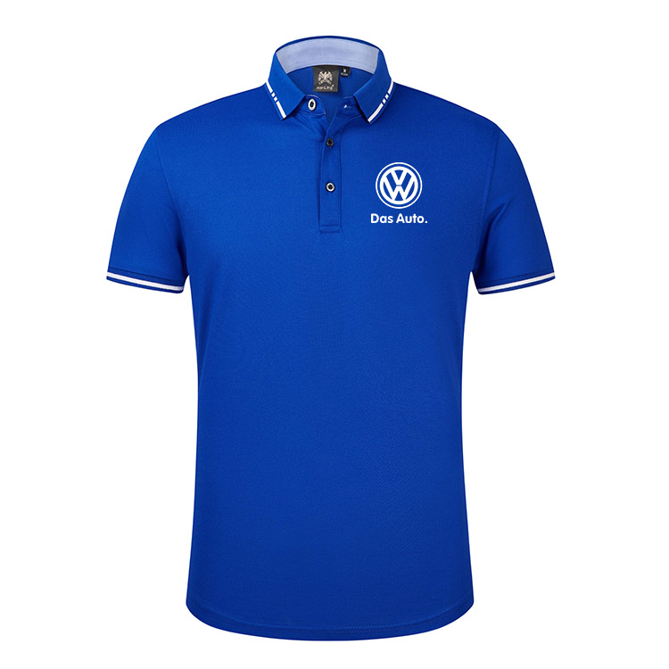 2022 Polo Volkswagen Homme Das Auto Coton Col Contrasté Slim Fit